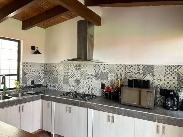 Clean counter and stove